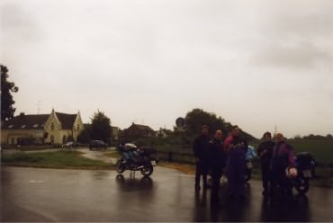 Der beginn einer Regenfahrt